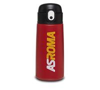 Seven Botella de agua AS ROMA Fútbol, Rojo - Botella térmica de acero inoxidable interior exterior, mantenimiento de temperatura hasta 24 h - Escuela y viajes, roja, Talla única