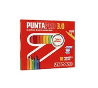 SEVEN Rotuladores escolares Puntapro 3.0 - Caja de 18 unidades, rotuladores de color, súper lavable, niños y adolescentes