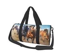 Seven Running Horses Bolsas de Viaje para Gimnasio, Equipaje Deportivo, Bolsa de Viaje Grande, Bolsas de Fin de Semana para Hombre y Mujer