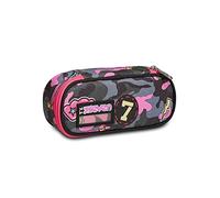 Seven S.p.a. - PORTAPENNE Seven® Round Plus - CAMOULOVE Girl, PORTAPENNE Seven® Round Plus - Camuflaje NIÑA Unisex - Bambini y Ragazzi, Gris, Taglia Unica -