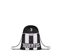 Seven Sakky Bag Juventus, Negro, monocompartimento, Cierre cordón, Escuela, Deportes, Viajes, niños, jóvenes y Adultos, fútbol, Producto Oficial