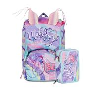 Seven School Pack Mochila + Estuche Sj Gang Nueva Colección Mochilas Para Niñas Y Niños, Rhythmicsoul, Large