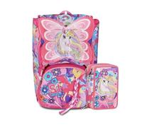 Seven School Pack Mochila + Estuche Sj Gang Nueva Colección Mochilas Para Niñas Y Niños, Unibraid, Large