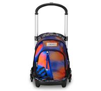 SEVEN Shadefull Boy, Trolley escolar Flex 3 ruedas, azul, 3 en 1, triple uso, mochila con carro desenganchable, bolsillo para botella y sistema cruzado, mochila escolar de viaje, niño y niño,