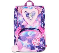 SEVEN Sj Gang Style Jam Gang Mochila Escuela Extensible Big Fluffy Rosa Girl 24L