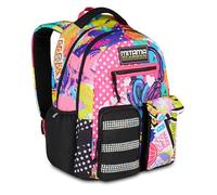 Seven SJ Mitama - Mochila TYE Love, color fucsia, mochila escolar primaria, 30 L, gran capacidad, ergonómica, robusta, para niñas, fucsia, taglia unica, casual, Fuchsia, Talla única, Casual