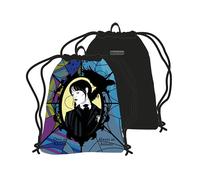 Seven Spa Mochila SAKKY BAG Miércoles Addams negro, Negro, Talla única, Mochilas rucksack