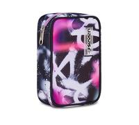 Seven Speed Case BUZZY NOTE GIRL - Mochila Escolar, Negro, Portabolígrafos Equipado con 1 compartimento, 44 piezas, placa extraíble, accesorio para mochila, escuela primaria y secundaria, niña, niña
