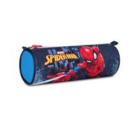 Seven Spiderman - Portalápices Escolar Tombolotto, Azul, Estuche Ovalado para bolígrafos, lápices y Accesorios, Estuche Mochila Escolar, Escuela Primaria, niño, Turquesa, Moderno