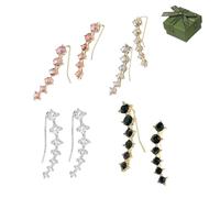 Seven Star Diamond Stud Earrings, 7-Star Diamond Earrings for Women, 2026 New Diamonds Stud Earring, Suitable for Women's Everyday Wear and Special Occasions (4-Mix)