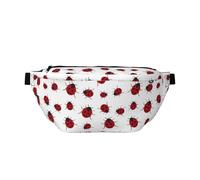 Seven Star - Riñonera con diseño de mariquita, bolsa cruzada ajustable para hombres y mujeres, correr, senderismo, escalada, gimnasio, bicicleta estática, etc., Black, Talla única