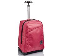 Invicta Mochila con Ruedas BENIN SOLID, Rosa - Mochila Escolar con Carro - Bolso Escolar Niños, para adolescentes - Bolsillo Interior para Portátil - Mochila Viaje