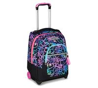 Seven Trolley escolar fijo, fucsia, 2 en 1, doble uso, trolley y mochila, mochila escolar de viaje, niña, fucsia, Talla única, Moderno