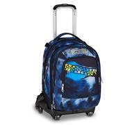 Seven Trolley escolar Jack 8 ruedas Detach azul Fusion, azul, 34 L, desmontable, mochila desmontable, 4 en 1, sistema Cross-over System, bolsillos multifunción, escuela primaria y media, niños, niños