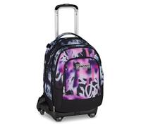 Seven Trolley escolar Jack 8 Ruedas Detach Buzzy Note Girl, Negro, 34 L, Desmontable, Mochila desmontable, 4 en 1, Cross-over System, Bolsillos multifunción, Escuela Primaria y Media, Niña, Chica,