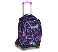 Seven Trolley escolar Jack 8 ruedas Detach ELECTRICVIBE GIRL, morado, 34 L, desmontable, mochila desmontable, 4 en 1, Cross-over System, bolsillos multifunción, escuela primaria y media, niña, niña