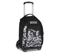 Seven Trolley escolar Jack 8 ruedas Detach PLUMPY LINE BOY, negro, 34 L, desmontable, mochila desmontable, 4 en 1, sistema Cross-over System, bolsillos multifunción, escuela primaria y media, niños