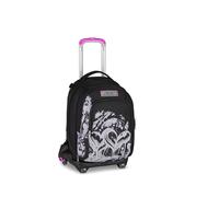 Seven Trolley escolar Jack 8 Ruedas Detach PLUMPY LINE GIRL, Negro, 34 L, Desmontable, Mochila desmontable, 4 en 1, Cross-over System, Bolsillos multifunción, Escuela Primaria y Media, Niños, Niños