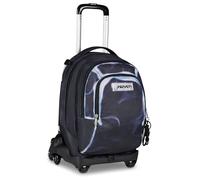Seven Trolley escolar Jack 8 ruedas Detach SHADOWS OF COLOR, negro, 34 L, desmontable, Cross-over System, mochila desmontable, bolsillo lateral porta botella, escuela primaria y secundaria, niños