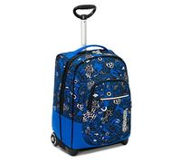 Seven Trolley Mochila, FIT NOONGAR, Bolsa con Ruedas Para Libros, 2 en 1, Mochila+Trolley, para adolescentes, niñas y niños, Para la escuela, el deporte, el tiempo libre, funda para portátil, Azul