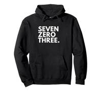 Seven Zero Three Código de Área 703 Arlington VA Virginia Estados Unidos Sudadera con Capucha