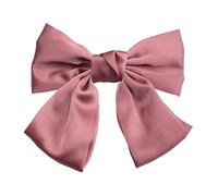 SEVENHEAD Pinzas para el pelo con moño, color rosa oscuro, 1 paquete de pasadores grandes y grandes con nudo de satén francés, pasadores franceses a presión, accesorios para mujeres, niñas y
