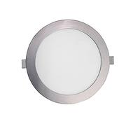 SevenOn LED 64544 Pack de 2 downlight LED SMD extraplano redondo, aluminio mate, 16W, 120º, 1400 lúmenes, 4000K, blanco neutro, IP20. No regulable.