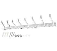 Sevenpers Percheros Pared Perchero de Pared con 8 Ganchos Triples Plata Alta Capacidad de Carga, Duradero y Ahorra Espacio para Entrada Dormitorio Cocina Baño