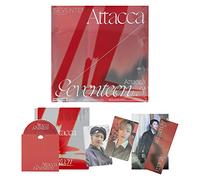 SEVENTEEN - 9th Mini Album [Attacca] (Op.3) Photo Book + Lyric Case + CD-R + Photo Postcard + Folding Card + Photo Card + 2 Pin Button Badges + 4 Extra Photocards