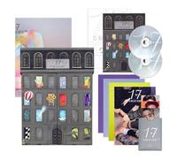 SEVENTEEN - BEST ALBUM [17 IS RIGHT HERE] (HERE Ver.) Photo Archiving Lyric Photo R + Folded Poster + Photocard + Random Photocard + 2 Pin Badges + 4 Extra Photocards