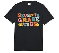 Seventh Grade Vibes Back to School Retro Teacher Student Kid Comfort Colors Adult Heavyweight T-Shirt