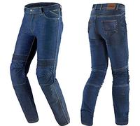 SEVENTY Pantalón Tejano Moto Kevlar Slim Fit Azul Hombre | Certificado DGT carnet A2 (XL)