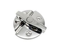SEVEQIS Botón Giratorio de pestillo Redondo, pestillo Giratorio, Cerradura for Puerta de b, gabinete, escotilla, Accesorios de Hardware Marino para Barco yate RV