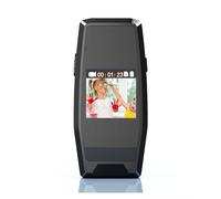 SEVEQIS Cámara Corporal, Mini cámara Corporal HD de 1080P, acción portátil, Pantalla visualización, grabadora Fotos y vídeo, grabación en Bucle Inteligente