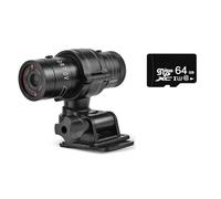 SEVEQIS Cámara de acción, Bicicleta Deportes Cámara de montaña Motocicleta Acción Mini DV F9 Videocámara Full 1080p HD Car Video Recorder(Add 64G Card)