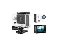 SEVEQIS Cámara de acción, Cámara subacuática Ultra HD H9R 12MP 2 Pulgadas LCD 30M Impermeable 170D Control Remoto Bicicleta cámara de vídeo Deportiva al Aire Libre(H9R 0ption4,1)