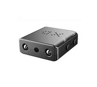 SEVEQIS Cámara de acción, Mini cámara Full HD 1080P Protección de Seguridad for el hogar Visión Nocturna Micro Detección Movimiento Video Grabadora Voz Secreto Oculto TF(Camera with 64G,NO Remote)