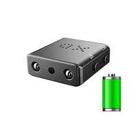SEVEQIS Cámara de acción, Mini cámara Full HD 1080P Protección de Seguridad for el hogar Visión Nocturna Micro Detección Movimiento Video Grabadora Voz Secreto Oculto TF(Only Camera,Built In Battery)