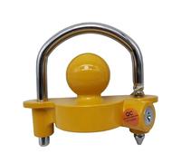 SEVEQIS Enganche de Remolque, 1 Juego De Cerraduras Acoplador Universal, Remolque, Enganche Bola, Bloqueo, Seguridad Ajustable, Acero Resistente, Se Adapta A Peso Ligero(Gold)