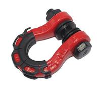 SEVEQIS Enganche de Remolque, 1 Uds 8T Enganche De Remolque Todoterreno RV Gancho En U Barra Tracción Delantera Y Trasera Herienta Rescate Transporte(Bianco)