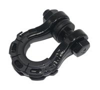 SEVEQIS Enganche de Remolque, 1 Uds 8T Enganche De Remolque Todoterreno RV Gancho En U Barra Tracción Delantera Y Trasera Herienta Rescate Transporte(Nero)