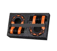 SEVEQIS Enganche de Remolque, 3/4 ”2 Uds Tipo U Resistente Gota Forjada Grillete De Anillo En D Gancho Cuerda Remolque Coche SUV Enganche Rescate(Yellow)