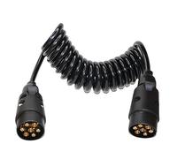 SEVEQIS Enganche de Remolque, Cable De Extensión Placa Luz Camión Remolque 7 Pines, Plomo Macho A Hembra, Enchufe, Pieza, Acoplamientos, Circuito(B 200cm)
