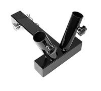 SEVEQIS Enganche de Remolque, Soporte De Poste Bandera Montaje Enganche Asta Universal For Receptor Estándar Apto For Camión SUV RV Pickup Soportes Remolque(Double Tube)