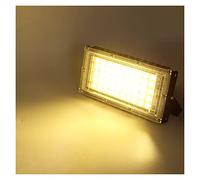 SEVEQIS Reflector LED, 2pcs 50W LED Light ALIMINACIÓN Exterior IP65 Fondo de inundación Impermeable DIRIGIÓ Iluminación jardín paisajes Reflector(Warm)