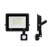 SEVEQIS Reflector LED, DIRIGIÓ Luz de Pared Pir Reflector Sensor Movimiento IP65 Lámpara Camino jardín al Aire Libre Impermeable for la decoración del(6000-6500K_PIR 30W)