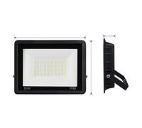 SEVEQIS Reflector LED, DIRIGIÓ Luz de Pared Pir Reflector Sensor Movimiento IP65 Lámpara Camino jardín al Aire Libre Impermeable for la decoración del(6000-6500K_NO PIR 50W)