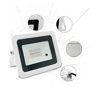 SEVEQIS Reflector LED, LED de 2 PCS RGB Luz inundación 5 0W 100W IP68 Focos al Aire Libre Lámpara proyector Reflector con Control Remoto en Color(NO Battery_50W)