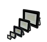 SEVEQIS Reflector LED, Ultra Delgado 1 0W 20W 30W 50W 100W LED Flight Flowlight de luz inundación IP68 Lámpara jardín al Aire Libre Impermeable(Warm White_50W)