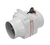 SEVEQIS Soplador centrífugo, Ventilador de aire eléctrico Turbo 12V 270CFM escape barril recto 4 pulgadas Compacto y bajo consumo